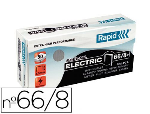 Agrafes rapid n 66/8+ galvanizados super strong caixa de 5000 agrafes , Rapid , 77821 , 7313468680008